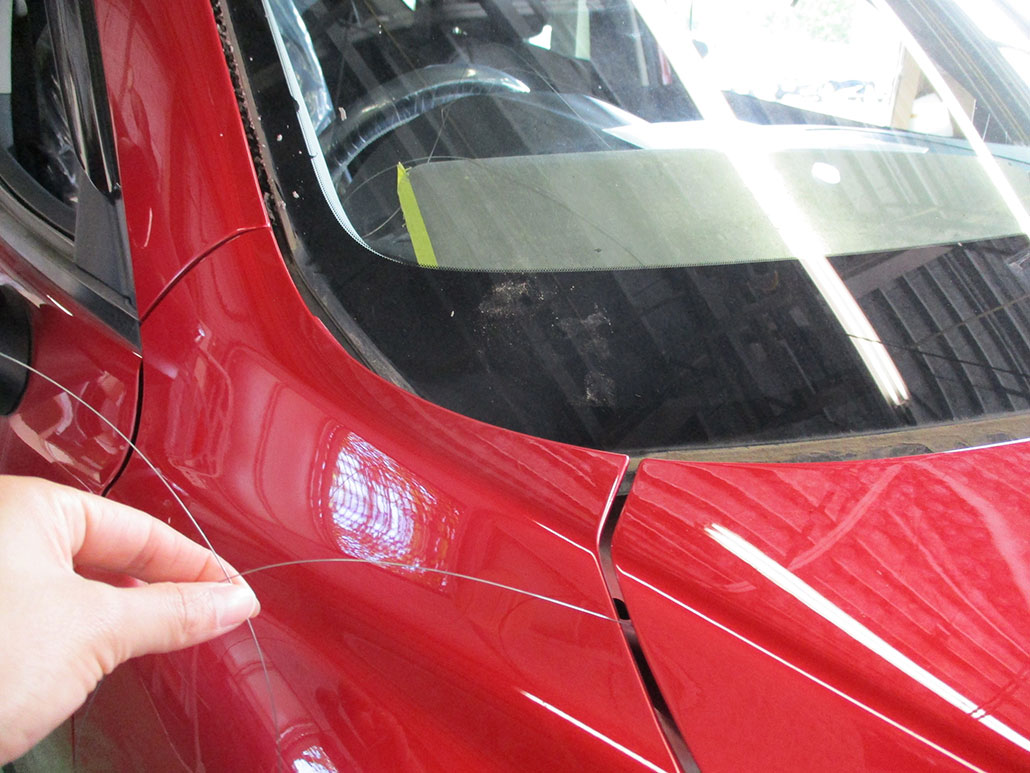 フロントガラス交換作業のご紹介 Honda Cars 札幌中央 ボディサービス 車板金修理